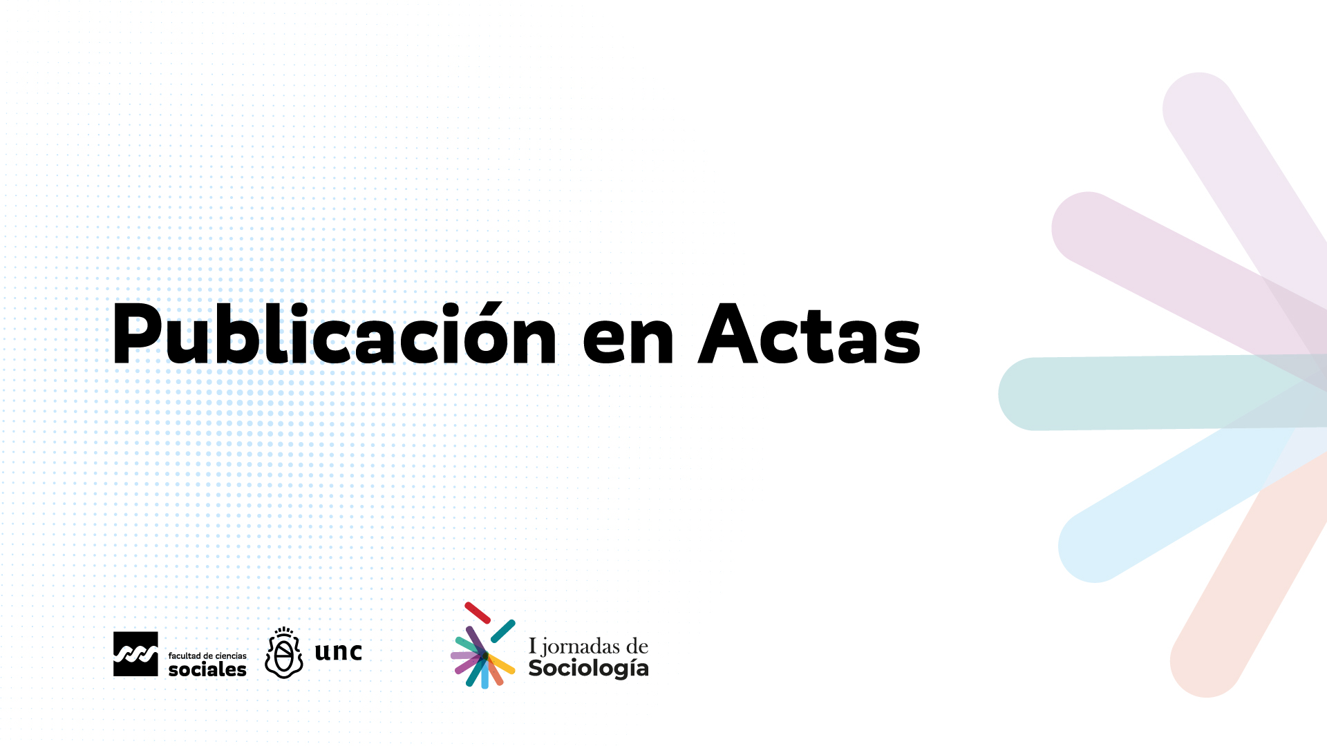 Publicación en Actas